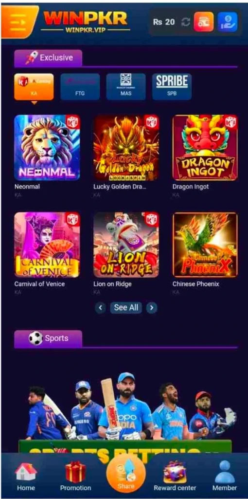 WinPKR Game
